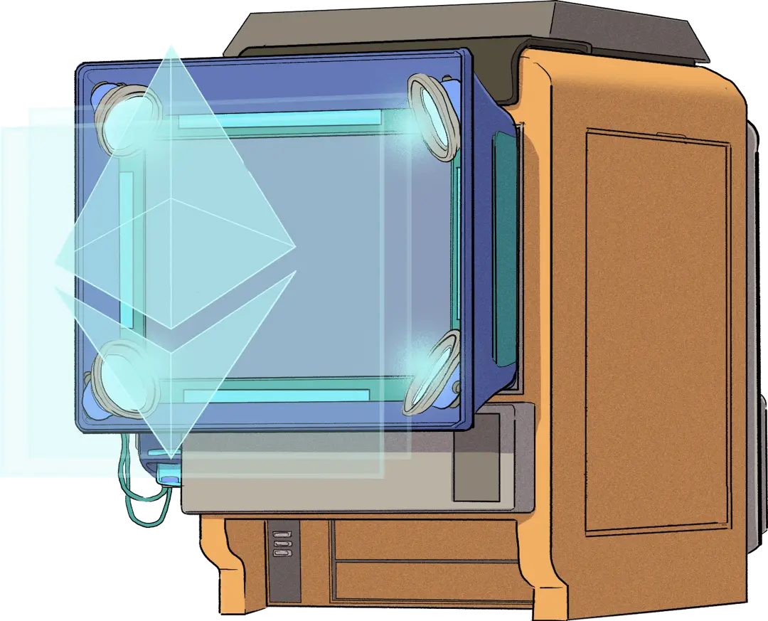 Illustration of NFTs, Ethereum, and digital ownership