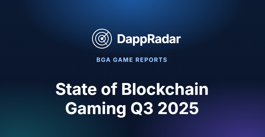 DappRadar State of Blockchain Gaming Q3 2025 report