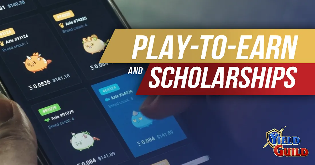 Play-to-Earn scholarships and NFT asset delegation