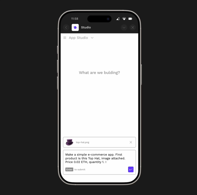 Farcaster Mini App 开发界面