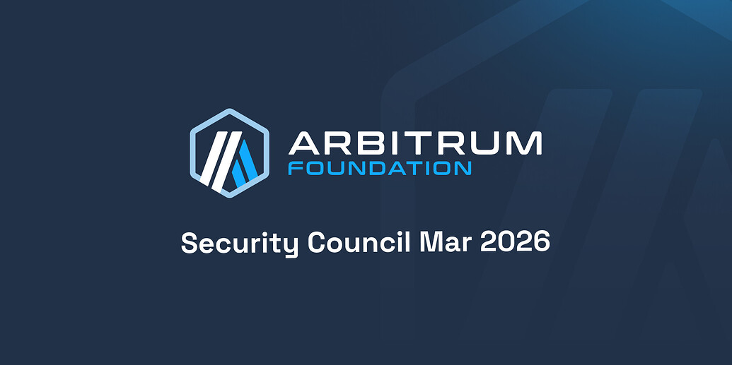 Arbitrum Security Council for March 2026